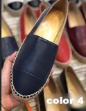 Moccasins Shallow Mouth Slip On Soft Knitting Flats For Women Fashion Comfortable Genuine Leather Women Shoe Size35-42