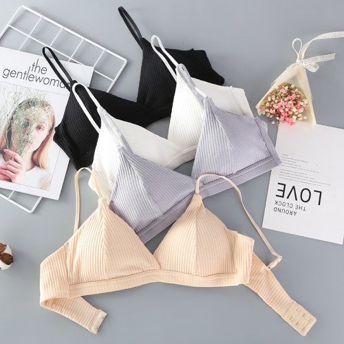 BEFORW Fashion Backless Bras For Women Comfortable Breathable Wireless Bralette Sexy Lingerie One Piece Seamless Padded Bra