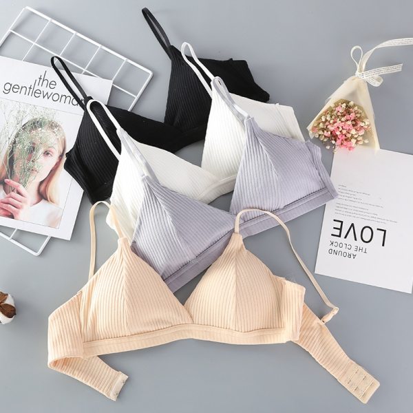 BEFORW Fashion Backless Bras For Women Comfortable Breathable Wireless Bralette Sexy Lingerie One Piece Seamless Padded Bra