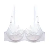 DKERT Plus Size Women Bras Ultrathin Sexy Lace Underwear Brassiere Soft Comfortable Bralette Push Up C D E Cup