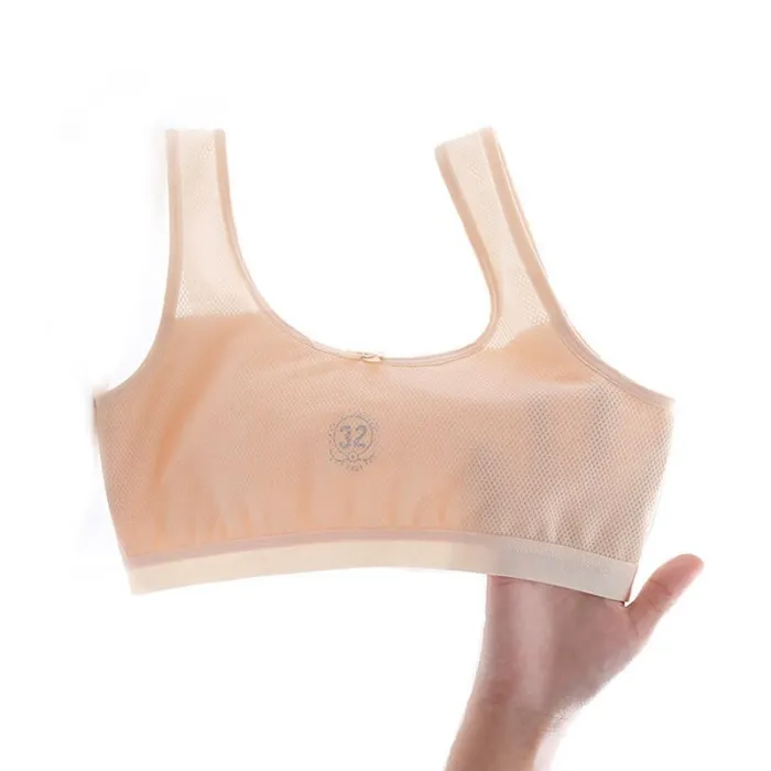 Cotton Soft Teenage Girls Underwear Bras Sports Kids Puberty Girl Bra Young Students Sport Training Bra for Children Underwears