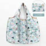 Reusable Shopping Bags Foldable Large Size Shopping Bags Totes Heavy Duty Washable Cloth Grocery Bags Eco-Friendly Ripstop