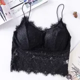 Lace Bra Sexy Floral Top For Women Non-adjusted Straps Female Lingerie breathable Soft Comfortable Bralette Thin Seamless Bras