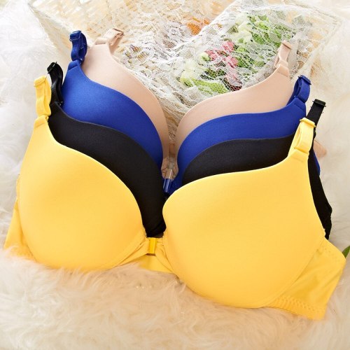 front button bra adjustable push up candy color glossy summer underwear sexy bra free shipping on sale