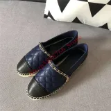 New Women Espadrilles Shoes Flat Genuine Leather Shoes Woman Casual Loafers Top Quality Spring Autumn Big Size 35-41