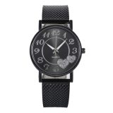 The Latest Top Watch Fashion Women Mesh Belt Watch Wild Lady Creative Gift