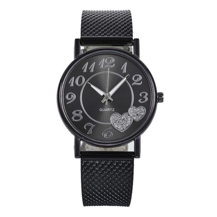 The Latest Top Watch Fashion Women Mesh Belt Watch Wild Lady Creative Gift