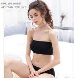 Double Layers Plus Size Strapless Bra Bandeau Tube Removable Padded Top Stretchy Summer Bra Size S-3XL