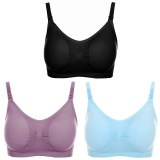 3Pcs/lot Nursing Bra Maternity Breastfeeding Bra Prevent Sagging for Pregnant Women Underwear  Breast Feeding Bra