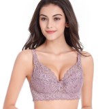 Plus size Foreign Trade Ultra-thin Lace Sexy Thin Cotton Cup Plump Big Push Up Bra  Bralette Encaje Sexy Bra modis lingerie