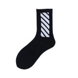 1 pair colorful Men's socks funny European  maple leaf hip-hop In Tube socks cotton personalized sports  basketball socks women