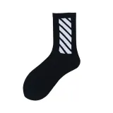 1 pair colorful Men's socks funny European  maple leaf hip-hop In Tube socks cotton personalized sports  basketball socks women