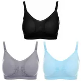 3Pcs/lot Nursing Bra Maternity Breastfeeding Bra Prevent Sagging for Pregnant Women Underwear  Breast Feeding Bra