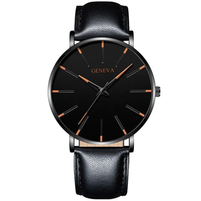2020 Minimalist Men's Fashion Ultra Thin Watches Simple Men Business Stainless Steel Mesh Belt Quartz Watch