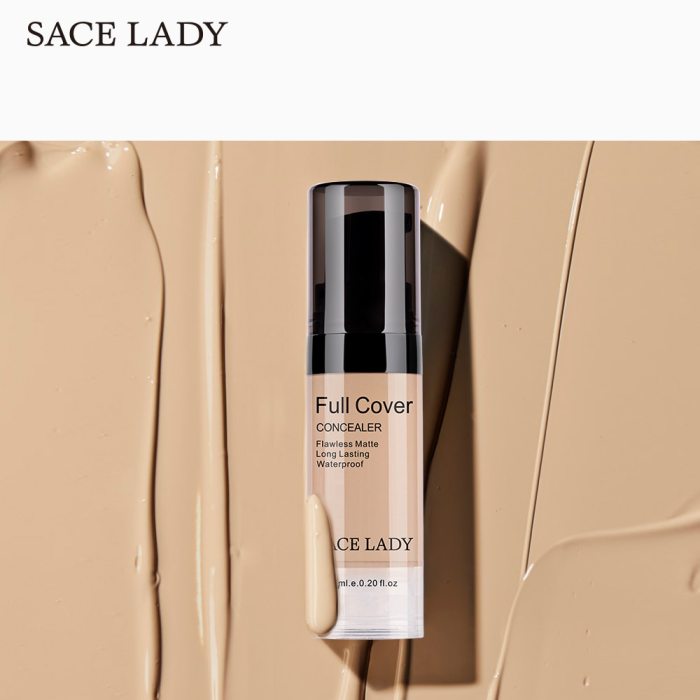 SACE LADY Professional Eye Concealer Makeup Base 6ml Full Cover for Eye Dark Circle Face Liquid Corrector Cream Make Up Cosmetic