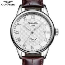 2020 business  Masculino Automatic Mechanical Men Watches Waterproof Calendar Moon Leather Wristwatch