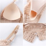 Female Wireless Push Up Bras Thin Soft Underwear Seamless Deep V Lace Bras for Women Sexy Lingeries
