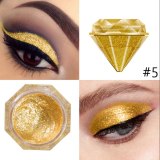 ELECOOL High Quality Liquid Eye Shadow Glitter Glitter Green Metal Radiant Purple Gold Metal Female Cosmetics TSLM1