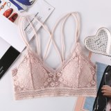 Beauty Back Sexy Women's Underwear Set Transparent Lace Push-up Bra and Panty Sets Female Brassiere Embroidery Lingerie Set