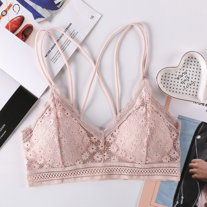 Beauty Back Sexy Women's Underwear Set Transparent Lace Push-up Bra and Panty Sets Female Brassiere Embroidery Lingerie Set