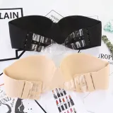 wireless women fashion size d soft black seamless lingerie strapless invisible sexy bralette bra push up