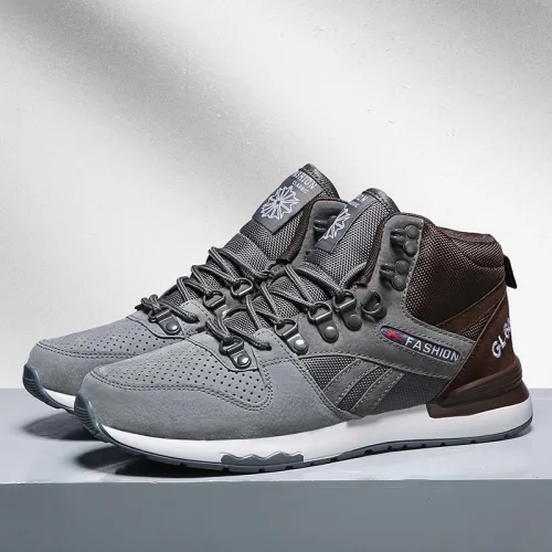 High Top Sports Shoes Mens Sneakers Breathable Anti-skid Running Shoes for Men Shockproof Walking Jogging Shoes Outdoor Trainers