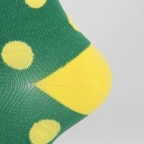 Compression Socks Men Women Nylon Yarn Outdoor Sports High Long Tube Stockings Running Socks Happy Dot Marathon Unisex Fun