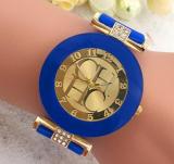 2020 Hot sale Fashion Black Geneva Casual CHHC Quartz Women watches Crystal Silicone Watches  men's Wrist Watch