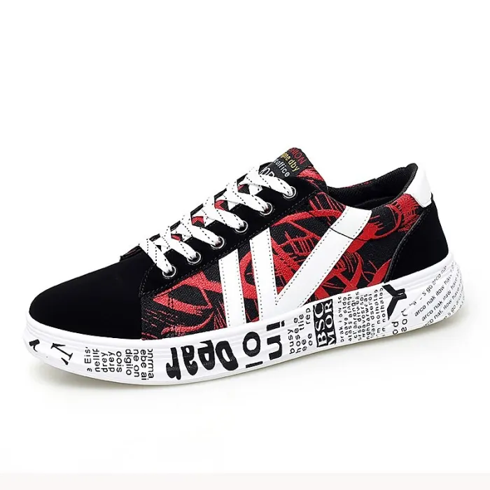 Rainbow Canvas  Shoes New Fashion Shoes Leisure Board Shoes Retro Wild Low-top Breathable Casual Shoes  Men Fashion Shoes