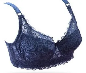 Plus size Foreign Trade Ultra-thin Lace Sexy Thin Cotton Cup Plump Big Push Up Bra  Bralette Encaje Sexy Bra modis lingerie