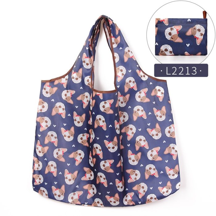 Reusable Shopping Bags Foldable Large Size Shopping Bags Totes Heavy Duty Washable Cloth Grocery Bags Eco-Friendly Ripstop