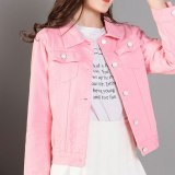 Women 2019 New Fashion Denim Jackets Autumn Casual Long Sleeve Basic Short Jean Jacket Vintage Korean Harajuku Coats