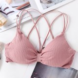 Sexy Bra Push Up Bras For Women Lingerie Wire Free Bra Solid Color Cotton Bralette Seamless Underwear Female Brassiere BH