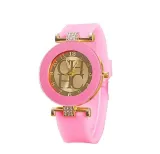 2020 Hot sale Fashion Black Geneva Casual CHHC Quartz Women watches Crystal Silicone Watches  men's Wrist Watch