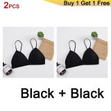 GUMPRUN Seamless Soft Bras for Women Thin Strap Wireless Push Up Bra Backless Comfort Underwear Bralette Sexy Lingerie