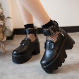Girl Lolita Retro Gothic Student Doll Shoes Japanese Style Commuter Uniform Leather Princess Shoes Kawaii Anime Cosplay Costumes