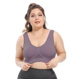 Bras For Women Plus Size Seamless Bra With Pads Easy Comfort Bra Active Everyday Push Up Bralette Vest Wireless Brassiere Bra