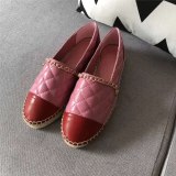 New Women Espadrilles Shoes Flat Genuine Leather Shoes Woman Casual Loafers Top Quality Spring Autumn Big Size 35-41