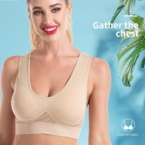 Top selling Bras Plus Size 5XL Seamless Bra Sexy Wire Free Top Lingerie Breathable BH Women deep v-neck backless body sexy bra