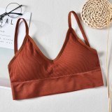 Gym Fitness Yoga Running Bras Female Girls Pad Sportswear Tank Tops Sports Push Up Bras Sexy Women High Impact Tops Hot Sale