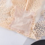 Fahion V-Neck Lace Gathered Bra Set Female Wrapped Chest Women Lace Bras With Briefs