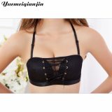 Women Lace Strapless Bra For Dress Super Push Up Invisible Backless Criscross Bra Small Breast Sexy Brassiere