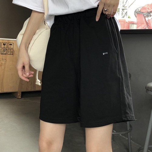 Fashion Women's Shorts Letter Printed Loose Leisure Sports Spodenki Damskie Summer Shorts Feminino 2020 Vetement