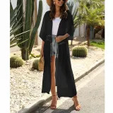 Women Beach Cover Up Cardigan Swimwear Bikini Cover Ups Robe Plage Dress for Beach