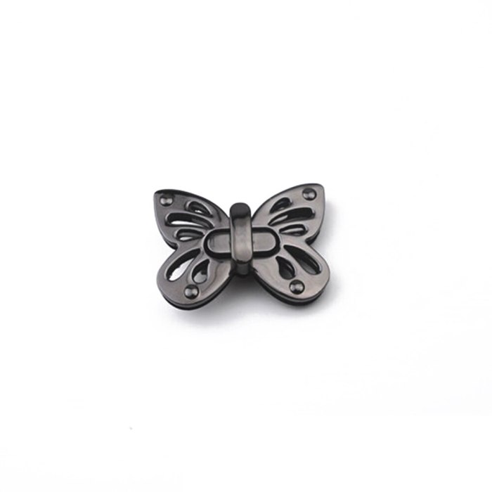 Butterfly Shaped Twist Turn Lock Metal Purse Lock Closure for DIY Handbag Shoulder Bag Purse