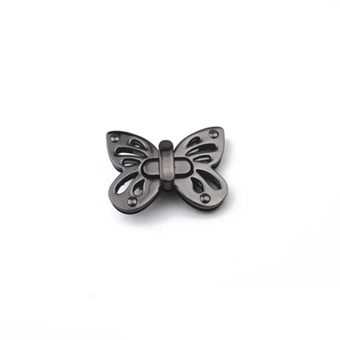 Butterfly Shaped Twist Turn Lock Metal Purse Lock Closure for DIY Handbag Shoulder Bag Purse