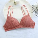 Perfering Black Bra Wire Free Push Up Sexy Women Bras Lace Bralette Lingerie Small Breast Adjusts  A B C Bra Female Underwear