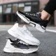 Breathing Running Shoes Men Reflective Tide Shoes Special Casual Shoes with Hollow Bottom Wear-resistant Jogging Men