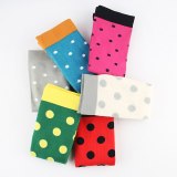 Compression Socks Men Women Nylon Yarn Outdoor Sports High Long Tube Stockings Running Socks Happy Dot Marathon Unisex Fun