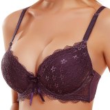 PariFairy Sexy Lace Adjusted Straps Bra Women Padded Lingerie Push Up Bras Plus Size Bra Add Two Cup Underwire Brassiere B C Cup